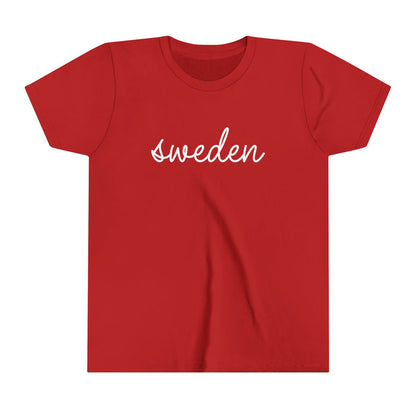 Sweden Script Kids T-Shirt