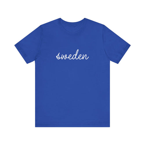 Sweden Script Unisex T-Shirt