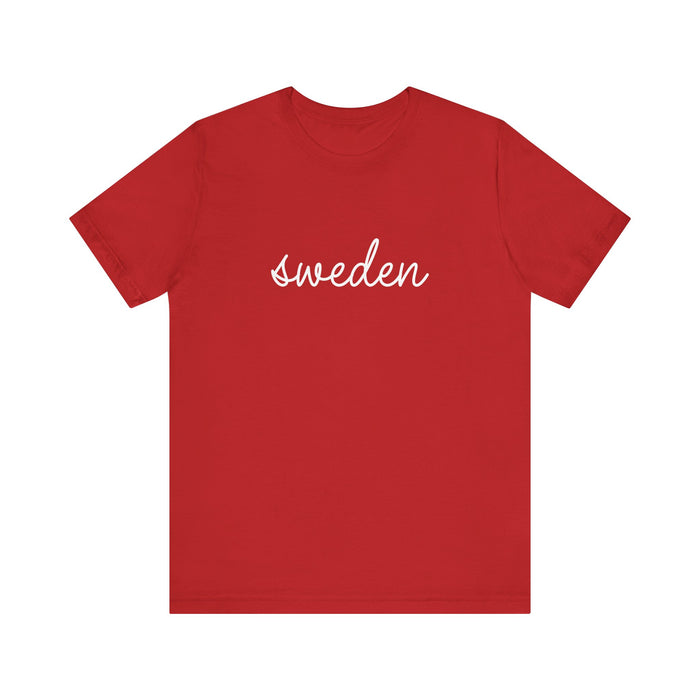 Sweden Script Unisex T-Shirt