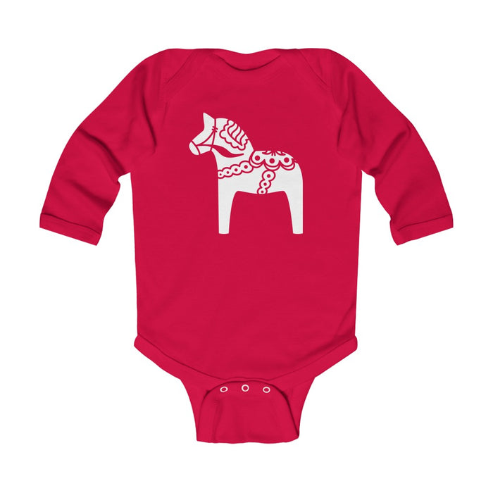 Swedish Horse Long Sleeve Bodysuit Scandinavian Design Studio