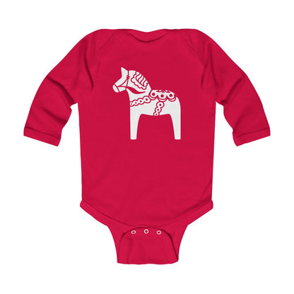 Swedish Horse Long Sleeve Bodysuit Scandinavian Design Studio