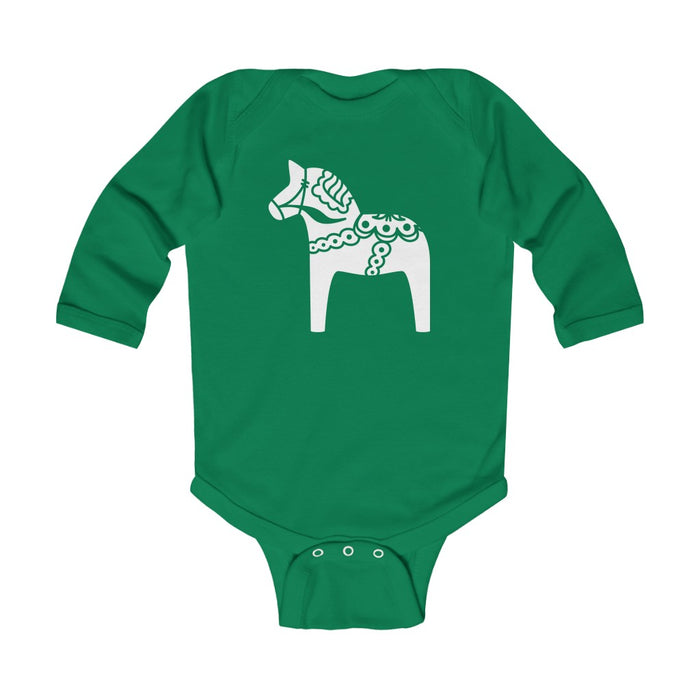 Swedish Horse Long Sleeve Bodysuit Scandinavian Design Studio
