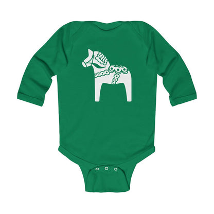 Swedish Horse Long Sleeve Bodysuit Scandinavian Design Studio
