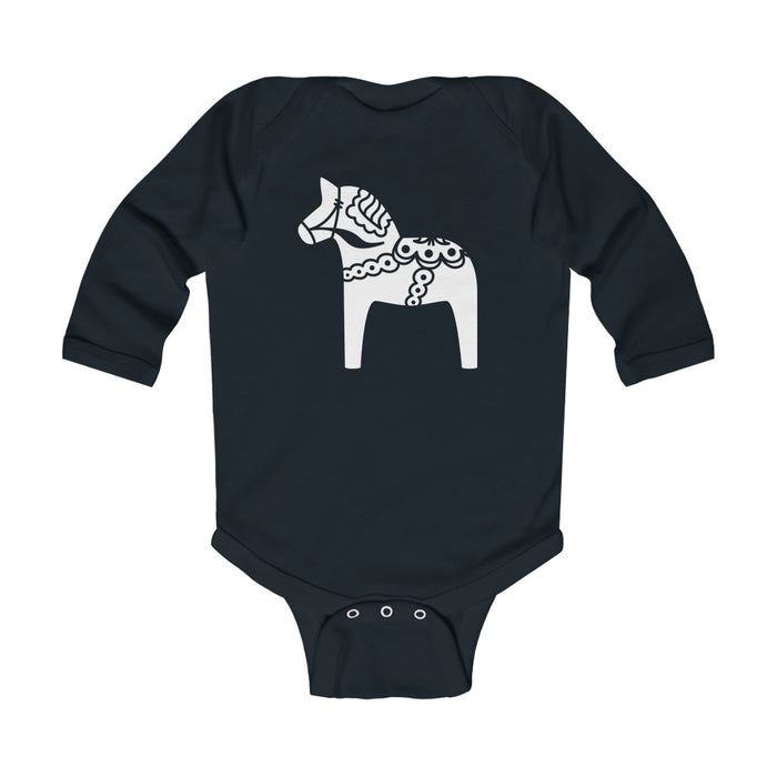 Swedish Horse Long Sleeve Bodysuit Scandinavian Design Studio