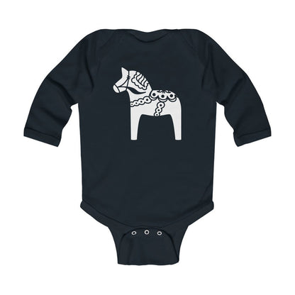 Swedish Horse Long Sleeve Bodysuit Scandinavian Design Studio