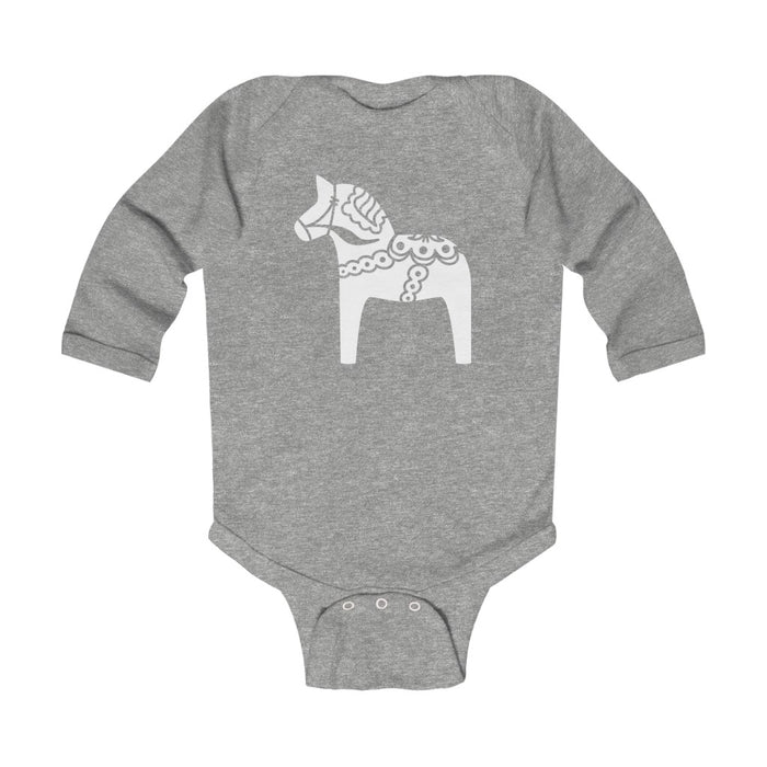 Swedish Horse Long Sleeve Bodysuit Scandinavian Design Studio