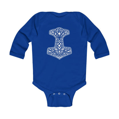 Thor's Hammer Mjolnir Long Sleeve Bodysuit Scandinavian Design Studio