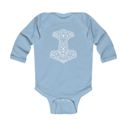 Thor's Hammer Mjolnir Long Sleeve Bodysuit Scandinavian Design Studio