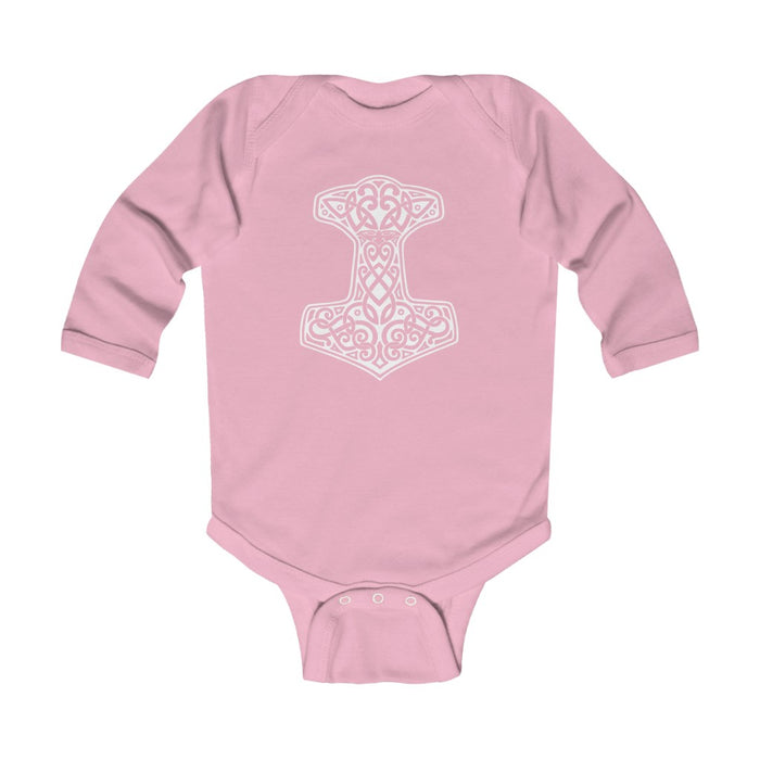 Thor's Hammer Mjolnir Long Sleeve Bodysuit Scandinavian Design Studio