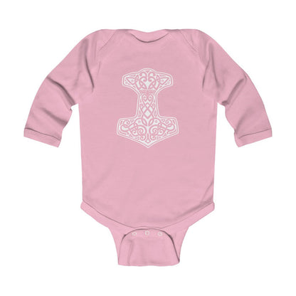 Thor's Hammer Mjolnir Long Sleeve Bodysuit Scandinavian Design Studio