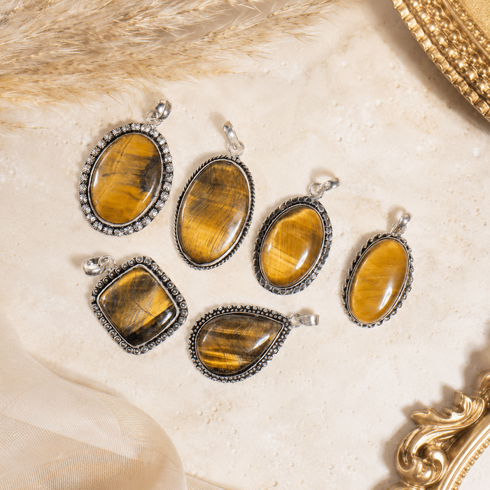 Tiger Eye Pendants – Natural Crystal Pendants Healing Gemstone Pendants