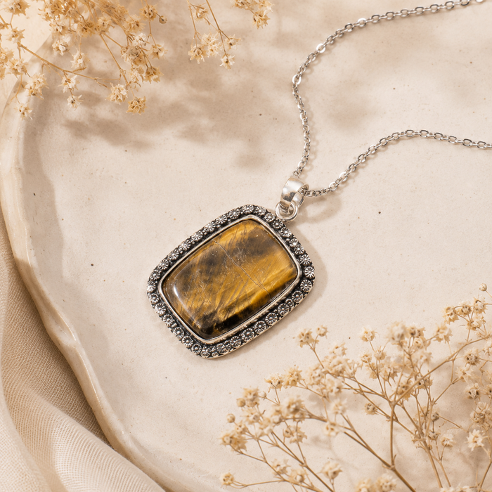 Tiger Eye Pendants – Natural Crystal Pendants Healing Gemstone Pendants