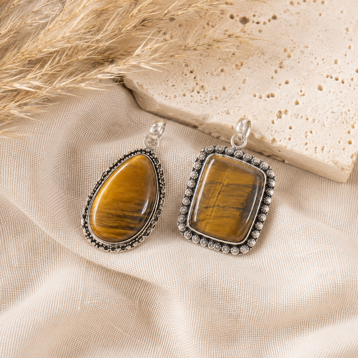Tiger Eye Pendants – Natural Crystal Pendants Healing Gemstone Pendants