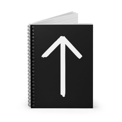 Tiwaz (Warrior) Viking Rune Spiral Notebook Scandinavian Design Studio