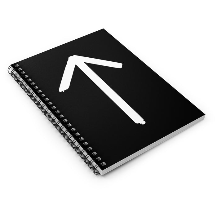 Tiwaz (Warrior) Viking Rune Spiral Notebook Scandinavian Design Studio