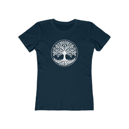 Tree Of Life Women's Fit T-Shirt Solid Midnight Navy / S - Scandinavian Design Studio