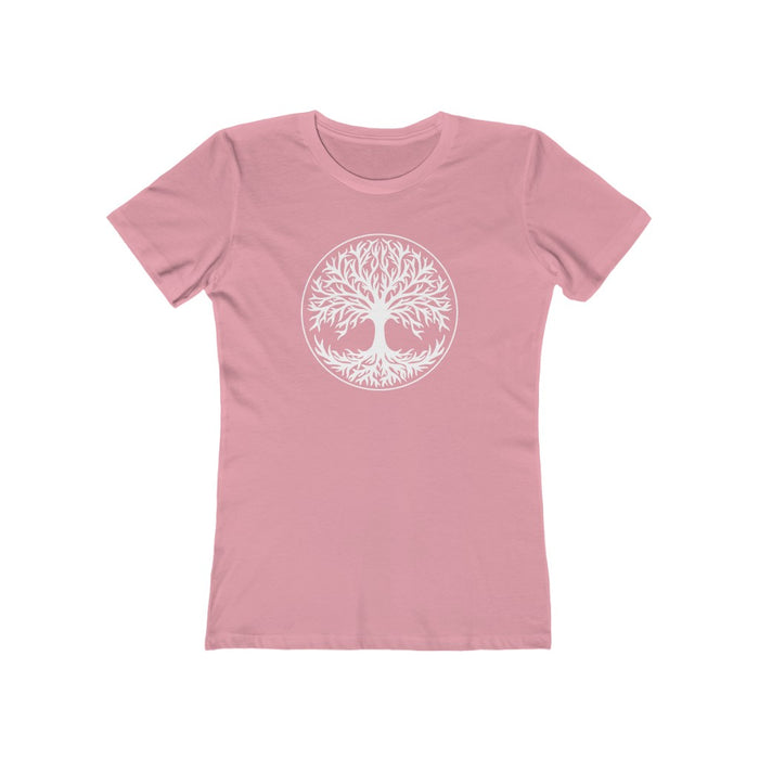 Tree Of Life Women's Fit T-Shirt Solid Light Pink / S - Scandinavian Design Studio
