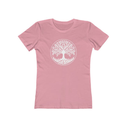 Tree Of Life Women's Fit T-Shirt Solid Light Pink / S - Scandinavian Design Studio