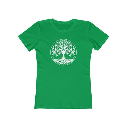 Tree Of Life Women's Fit T-Shirt Solid Kelly Green / S - Scandinavian Design Studio