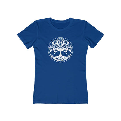 Tree Of Life Women's Fit T-Shirt Solid Royal / S - Scandinavian Design Studio
