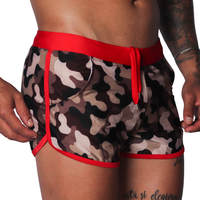 Trend Red Beachwear vista frontal de Gigo Underwear