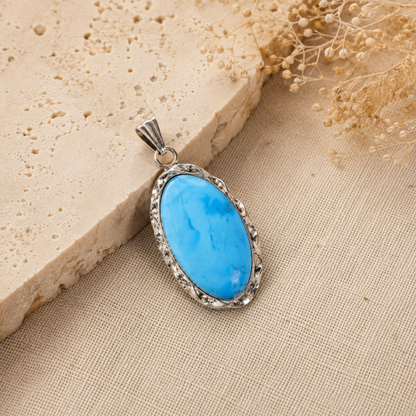 Turquoise Howlite Pendants – Natural Crystal Pendants Healing Cabochon Pendants