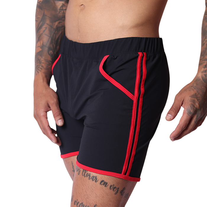 Typer Black Shorts vista frontal de Gigo Underwear
