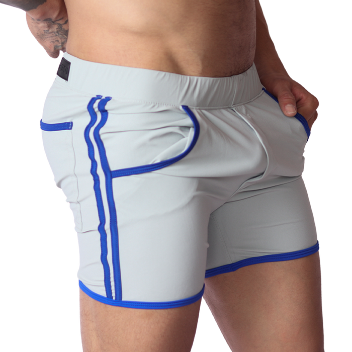 Typer Gray Shorts vista frontal de Gigo Underwear