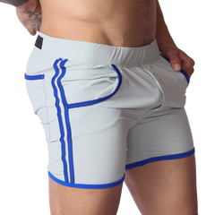 Typer Gray Shorts vista frontal de Gigo Underwear