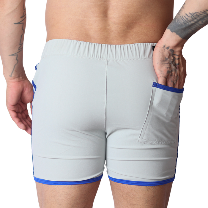 Typer Gray Shorts vista posterior de Gigo Underwear