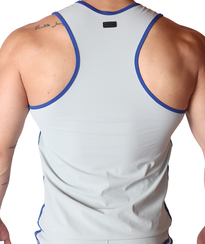 Typer Gray Tank vista posterior de Gigo Underwear