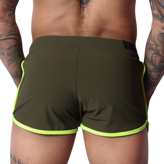 Typerhot Green Shorts vista posterior de Gigo Underwear