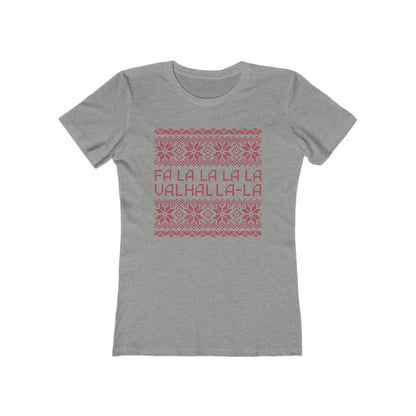 Valhalla Ugly Sweater Women's Fit T-Shirt Heather Grey / S - Scandinavian Design Studio