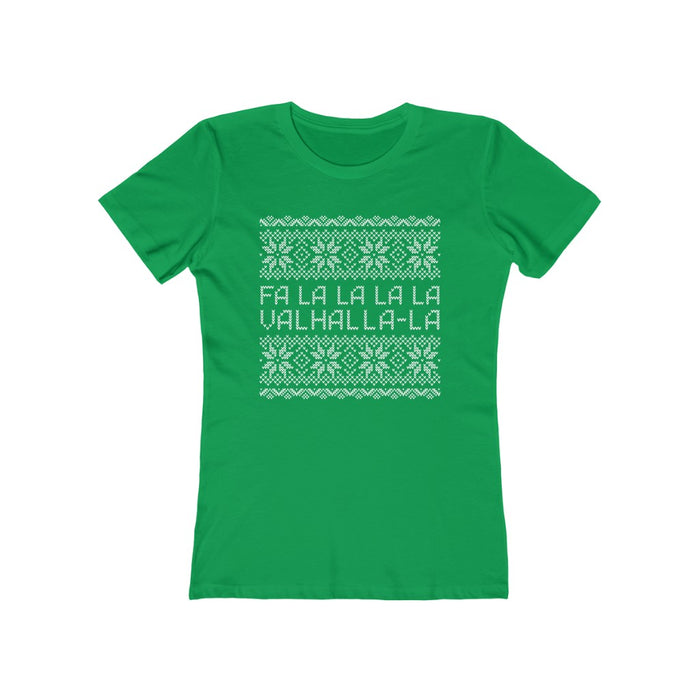 Valhalla Ugly Sweater Women's Fit T-Shirt Solid Kelly Green / S - Scandinavian Design Studio