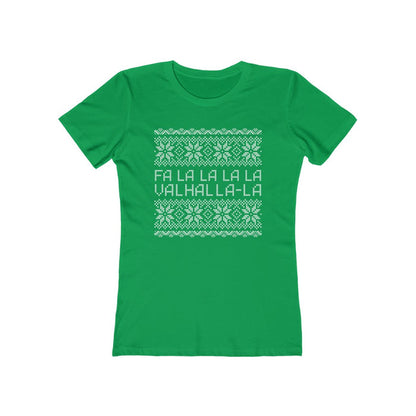 Valhalla Ugly Sweater Women's Fit T-Shirt Solid Kelly Green / S - Scandinavian Design Studio