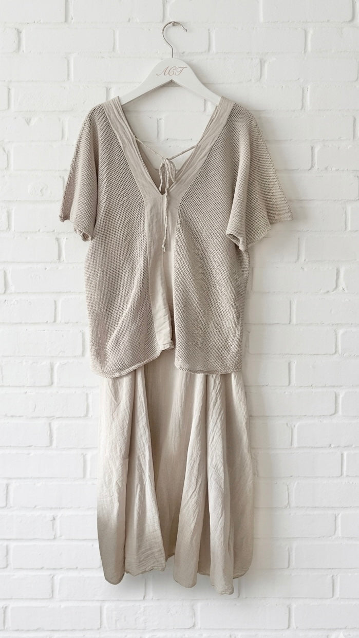 Vestido dos piezas calado +3 colores