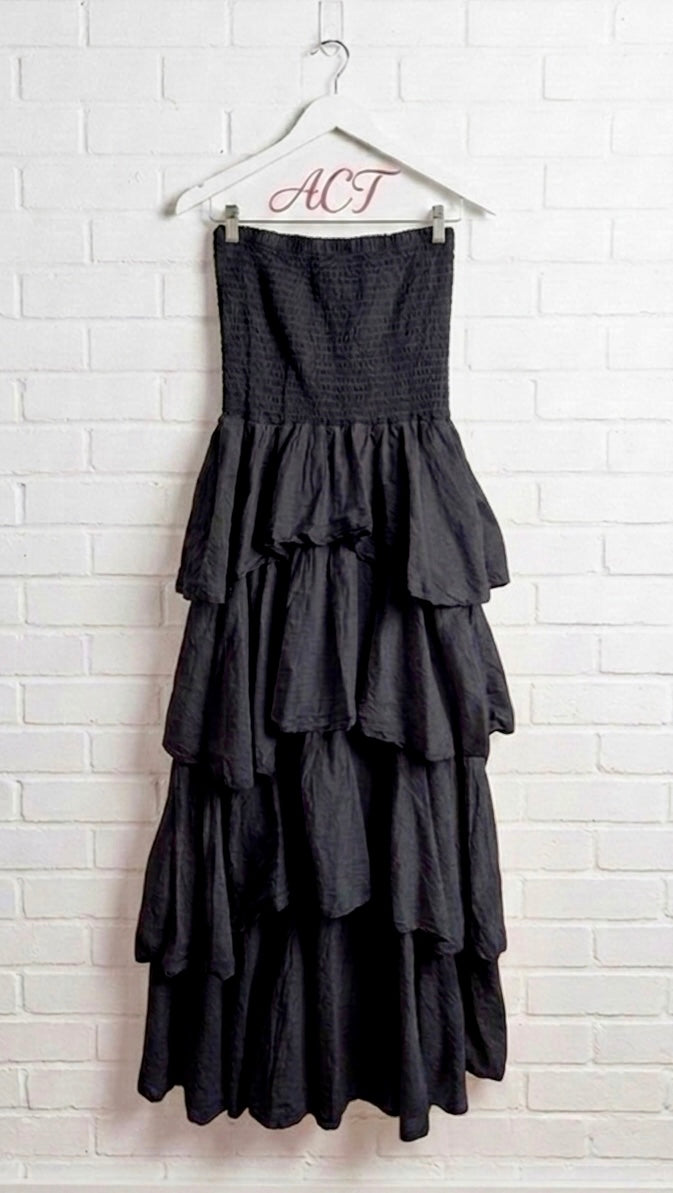Vestido Maxi escote palabra de honor +8 colores