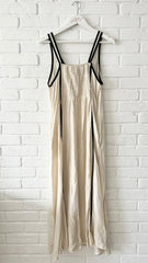 Vestido midi Lina con ribetes + 4 colores