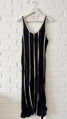 Vestido midi Lina con ribetes + 4 colores