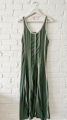 Vestido midi Lina con ribetes + 4 colores