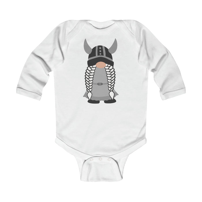 Viking Girl Gnome Long Sleeve Bodysuit Scandinavian Design Studio