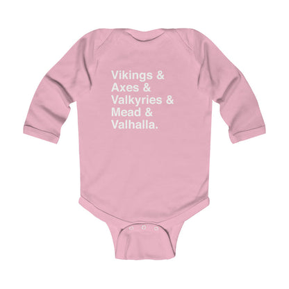 Viking Life Long Sleeve Bodysuit Scandinavian Design Studio
