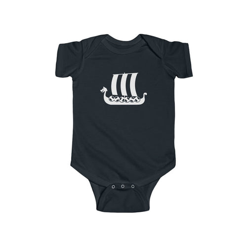 Viking Ship Baby Bodysuit Scandinavian Design Studio