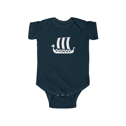 Viking Ship Baby Bodysuit Scandinavian Design Studio