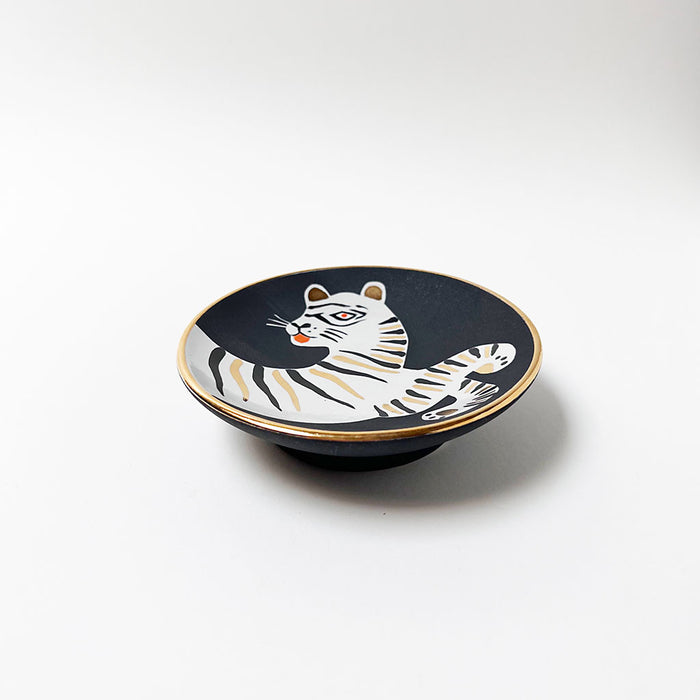 Waylande Gregory Small Bowl with Tiger Matte Black