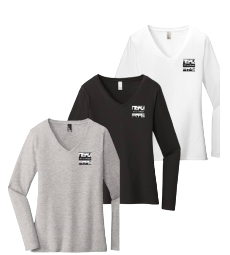 Welcome Home V-Neck Long Sleeve Tee.