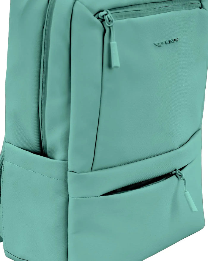 Plecak kabinowy WINGS CBP003 bagaż z kieszenią na laptop do pracy i podróży TEAL CABIN BACKPACK