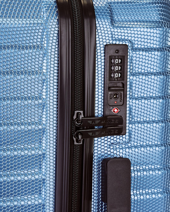 WINGS PC SEA EAGLE 2.0 24" SILVER BLUE Medium Suitcase