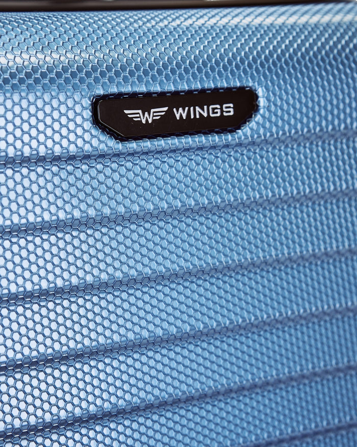 WINGS PC SEA EAGLE 2.0 24" SILVER BLUE Medium Suitcase
