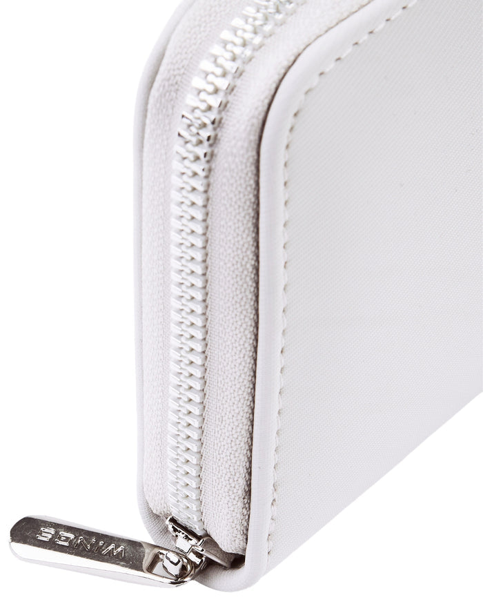 WINGS WILLOW Large Elegant Women's Wallet WHITE BLUE